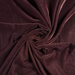 Brown Color Velvet Fabric
