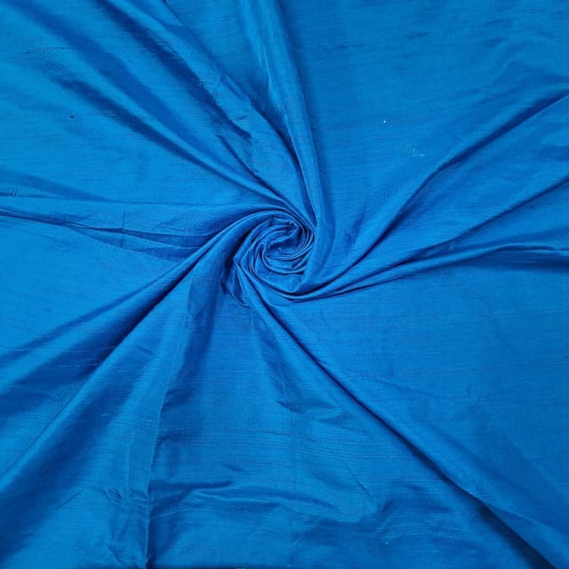 Sky Blue Color 70 Gm Raw Silk Fabric