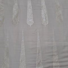 Dyeable Pure Monga Silk Zari Fabric