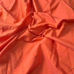 Light Orange Color Cotton Silk Fabric