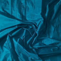 Light Teal Blue Color Poly Silk Fabric