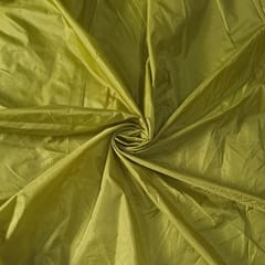 Dull Yellow Color Poly Silk Fabric