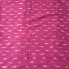 Pink Color Cotton Ikat Fabric