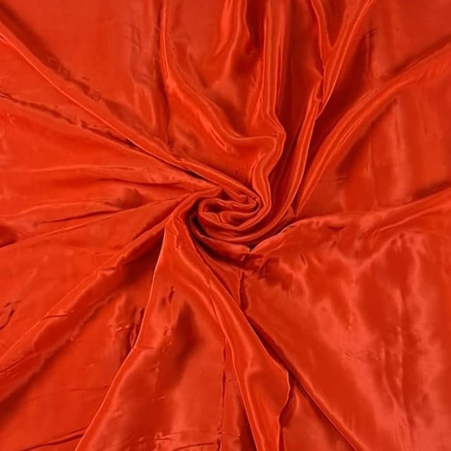 Dark Orange Color Crepe Fabric (N402)