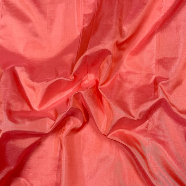 Pink Color Pure Silk Fabric