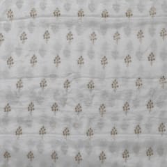 Dyeable Chinon Embroidered Fabric