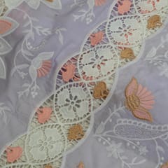Move Color Cotton Embroidered Fabric