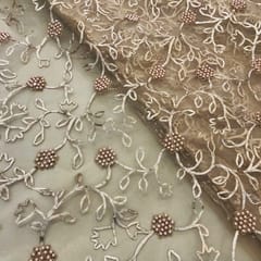 Net Embroidered Fabric (1Meter Piece)