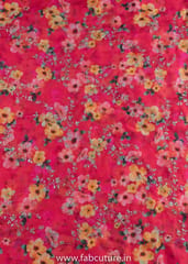 Rani Color Tabby Silk Print With Embroidered Fabric (2Meter Piece)