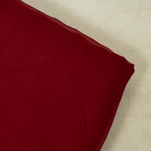 Maroon Color Kota Doria Fabric (1.20Meter Piece)
