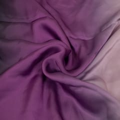 Multi Color Georgette Satin Ombre Printed Fabric (1.50Meter Piece)