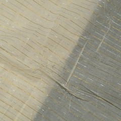 Dyeable Cotton Lurex Stripes Fabric