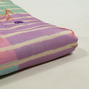 Multi Color Japan Silk Digital Printed Fabric