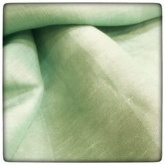 Mint Green Linen Satin fabric