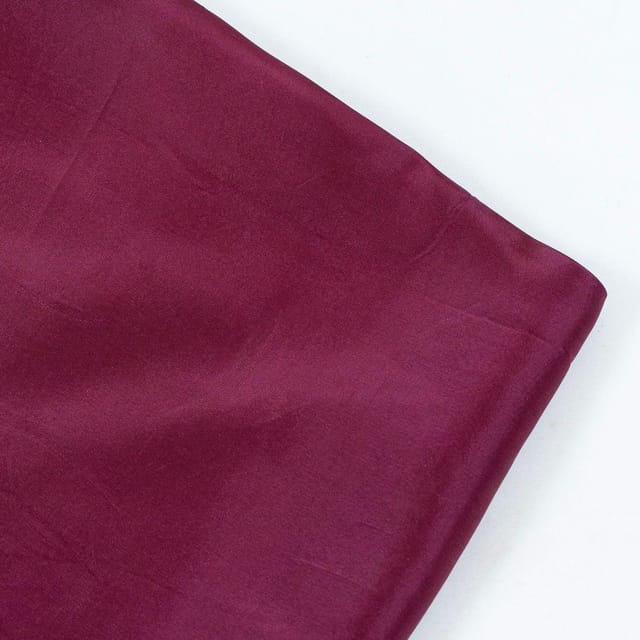 Wine Color Plain Uppada Silk fabric