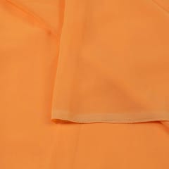 Light Orange Poly Georgette fabric