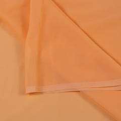 Dark Peach Poly Georgette fabric