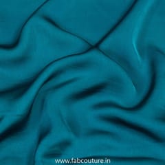 Peacock Blue Marina Satin fabric