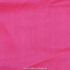 Hot Pink Color Kota Checks fabric