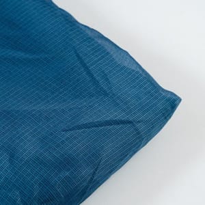 Greyish Blue Color Kota Doria Checks fabric