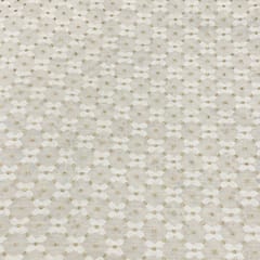 White Colour Muslin Jacquard fabric