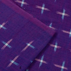 Purple with Multicolor Ikat Fabric