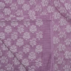 Lavender Color Mal Chanderi Embroidery