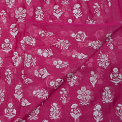 Majenta Color Mal Chanderi Embroidery