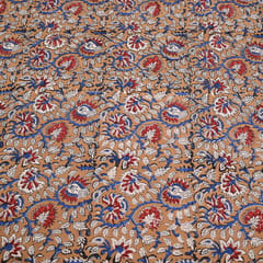 Mustard Color traditional Bagru Printed Fabric