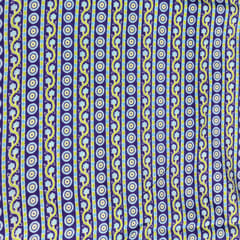 Purple Color Stripes Pattern Cotton Printed Fabric