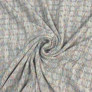 Multi Color Tweed Checks Fabric