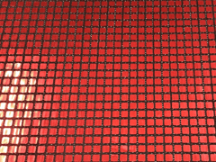 Red Disco Foil Polyester Fabric