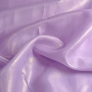 Light Purple Color Shimmer Organza Fabric
