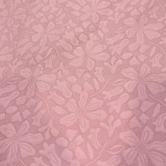 Pink Color Woolen Self Fabric