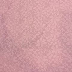 Pink Color Woolen Self Fabric
