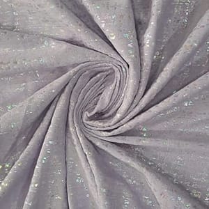 Light Purple Color Suede Foil Fabric