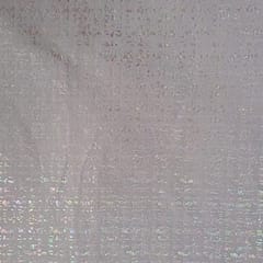 White Color Suede Foil Fabric