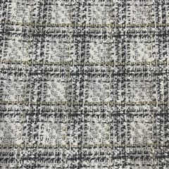Grey Color Tweed Fabric