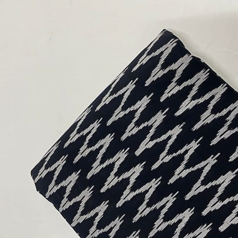 Black Color Cotton Cambric Printed Fabric