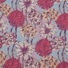 Multi Color Cotton Chikan Printed Fabric