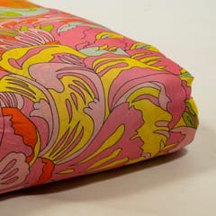 Multi Color Muslin Digital Printed Fabric