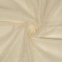 Dyeable Cotton Silk Stripes Fabric