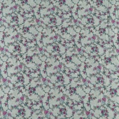 Lemon Color Glace Cotton Digital Printed Fabric