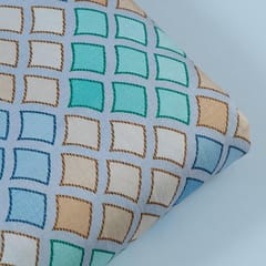 Multi Colour Raw Silk Digital Printed Fabric