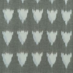 Grey with White Ikat Fabric