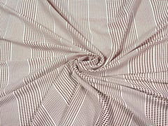 Printed Crepe Red White Dots