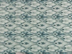 Denim Lycra Sea Green Floral