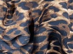 Chiffon Brown Leopard Print