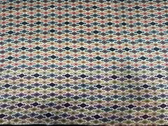 Pure Dupion Silk Multicolor Geometric