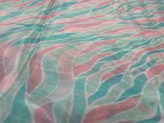 Chiffon Blue Pink Abstract